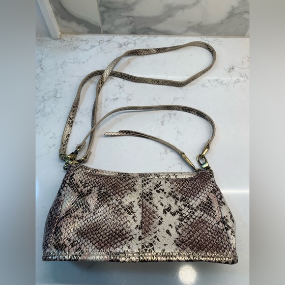 HOBO International Snakeskin Pattern Leather Crossbody Bag - Picture 8 of 8